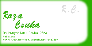 roza csuka business card