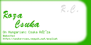 roza csuka business card